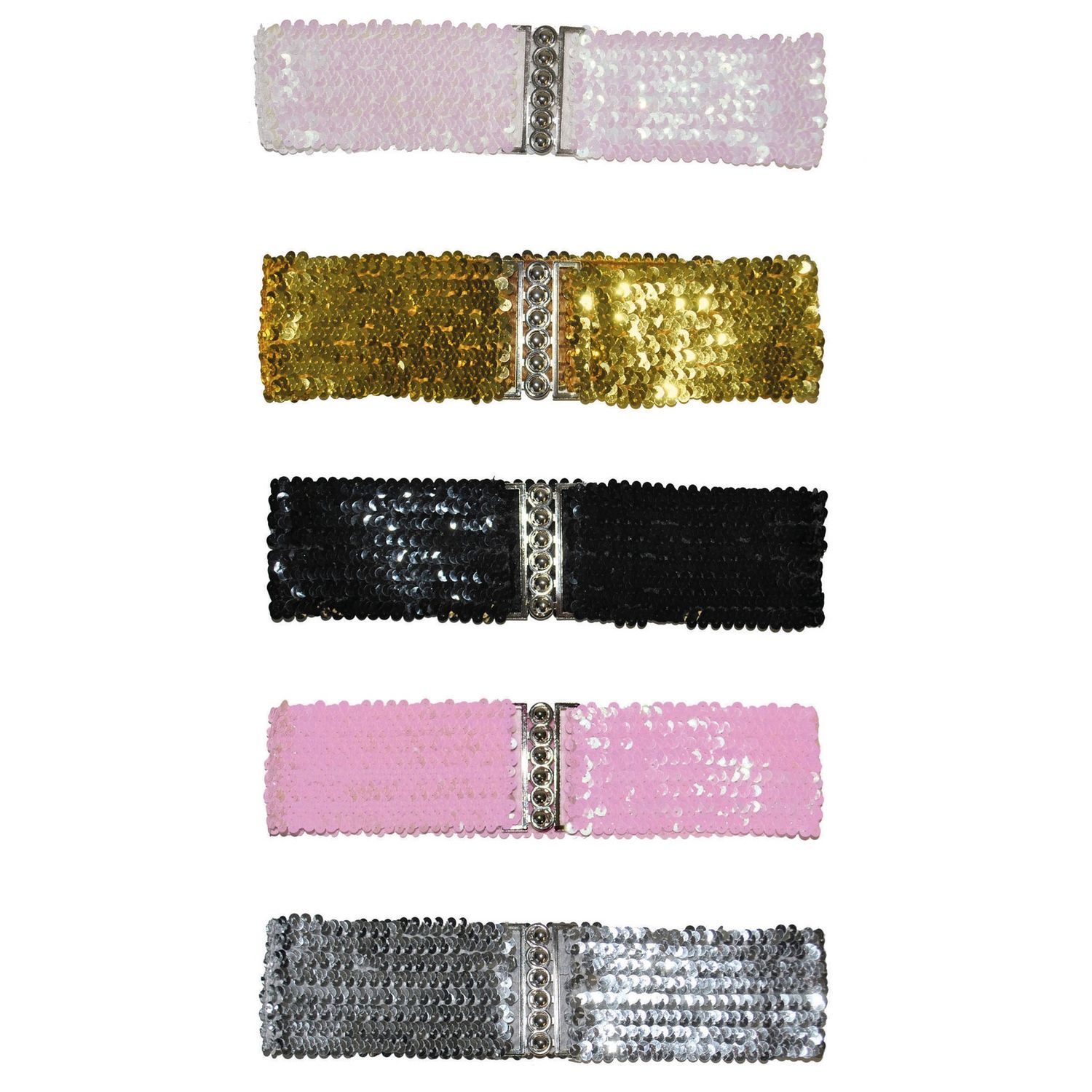 Riem Met Pailletten Elastisch 5 kleuren