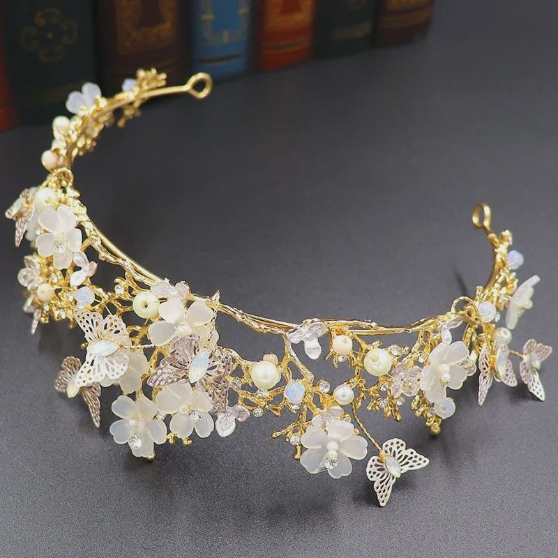 Tiara Floralis - Goud/Wit