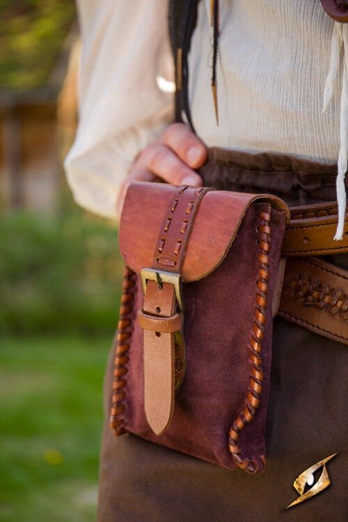 Suède Handelaars Handtas - Bruin