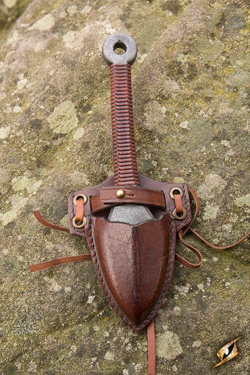 Kunai met Leren Houder - Bruin