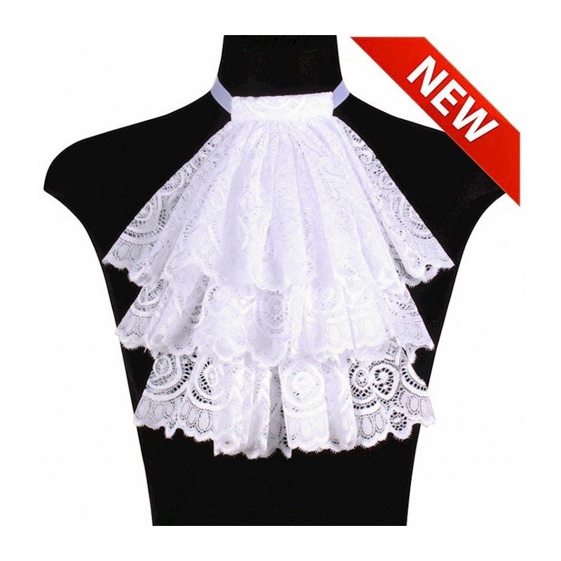 Jabot Kant, Kleur: wit