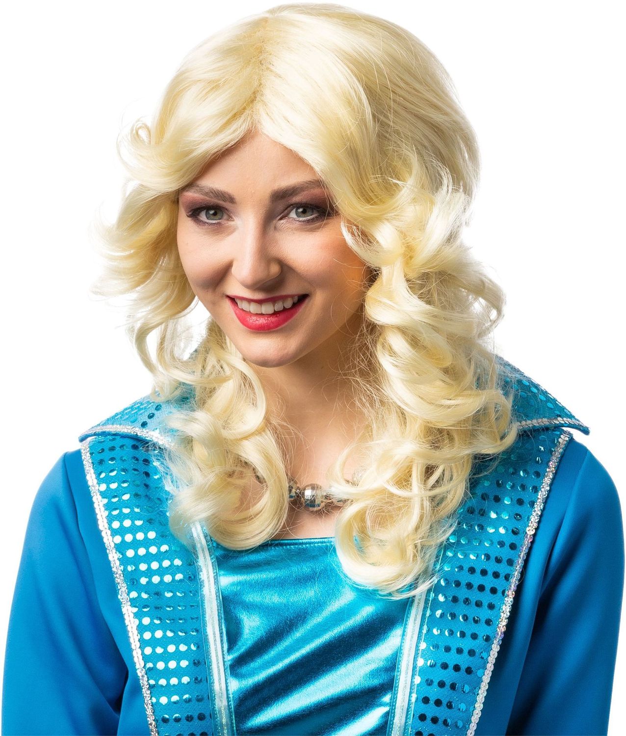 Golvende Pruik, Kleur: Blond