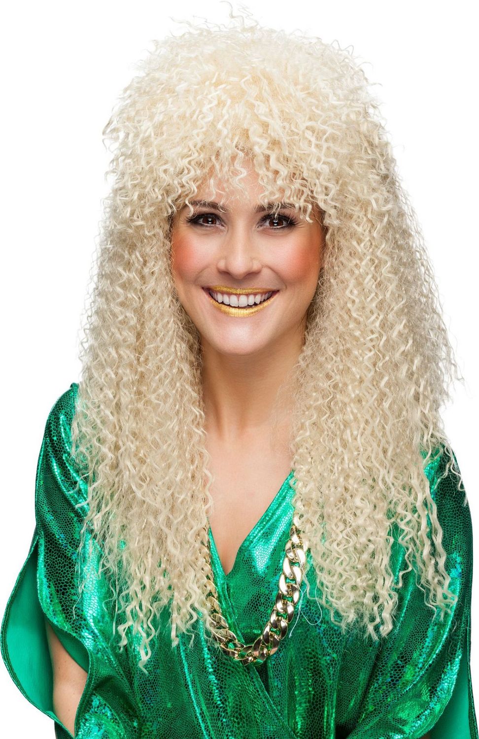 Gefriseerde Pruik Blond Zeemeermin