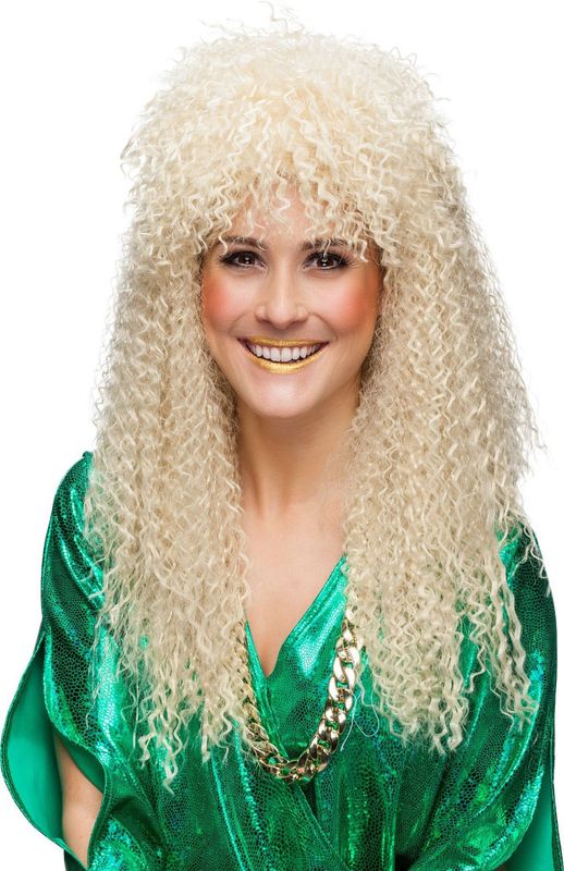 Gefriseerde Pruik Blond Zeemeermin