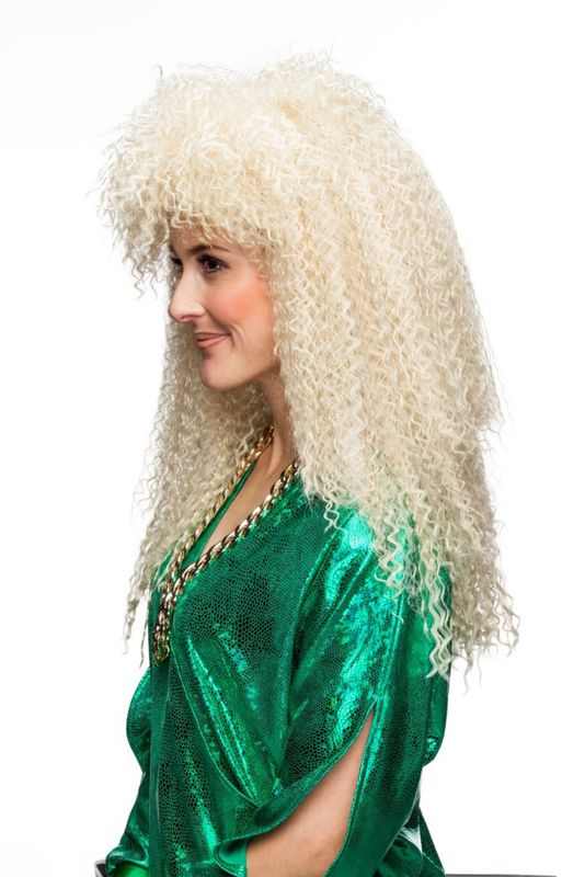 Gefriseerde Pruik Blond Zeemeermin