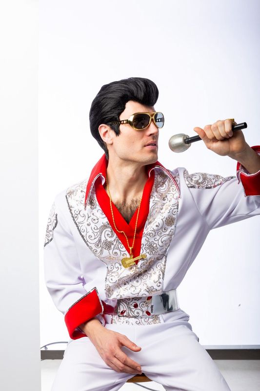 Rock And Roll Pruik Zwart