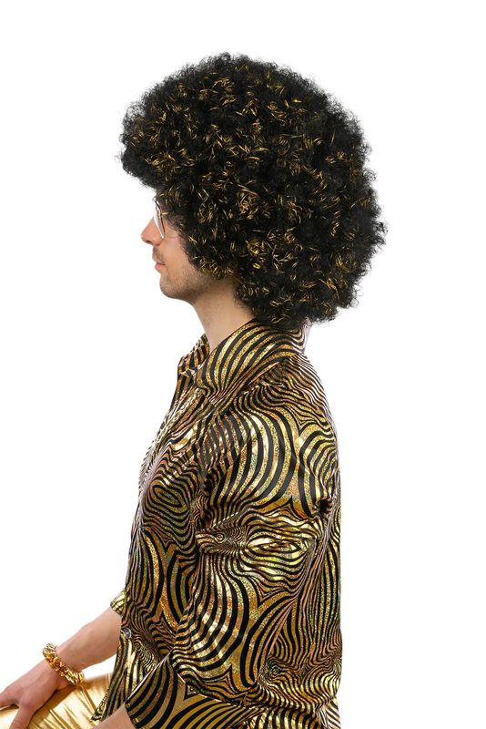 Afro Zwart Met Tinsel