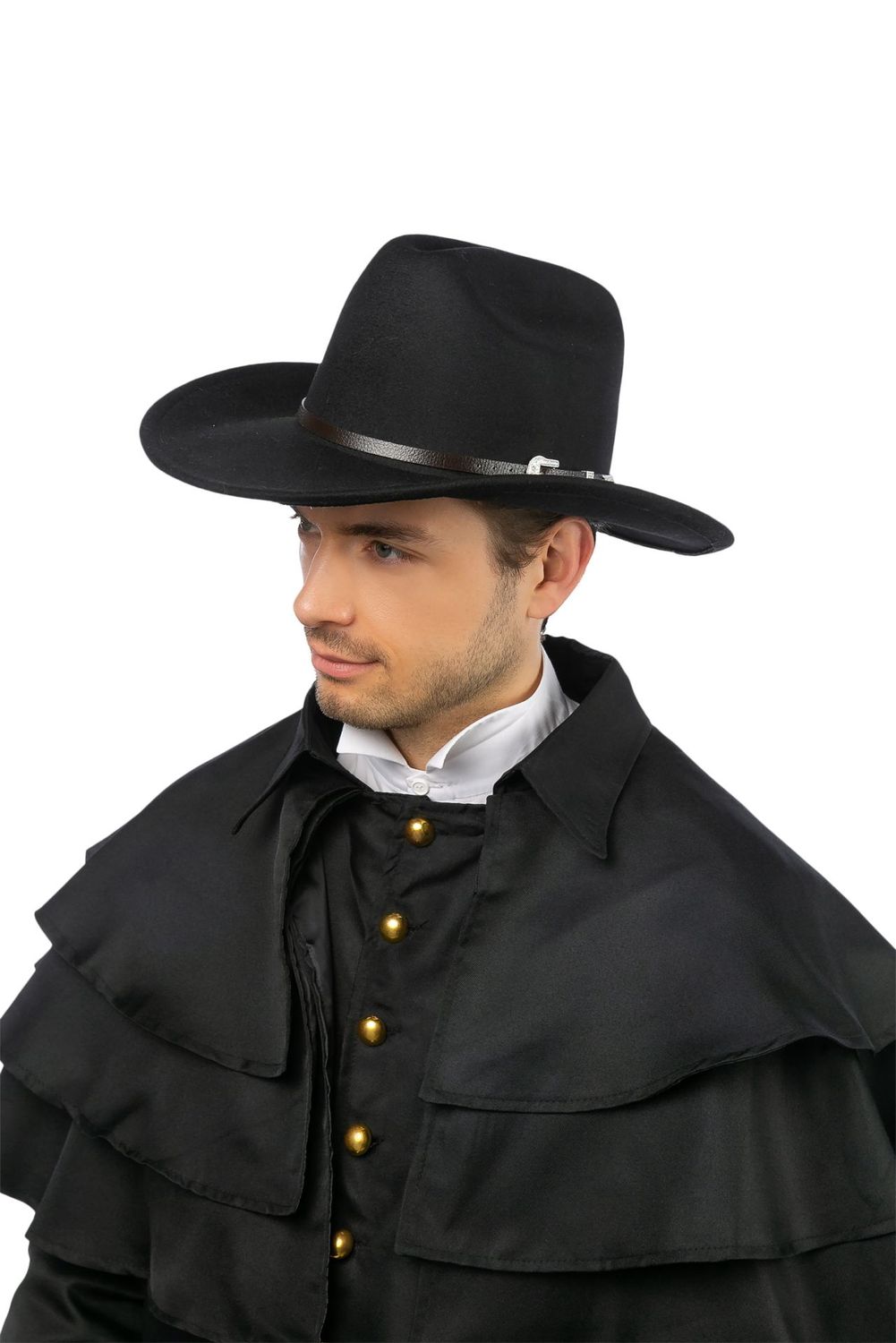 Cowboy hoed Texas, Kleur: Zwart