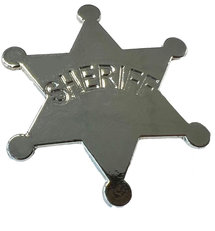 Broche Sheriff Ster Zilver