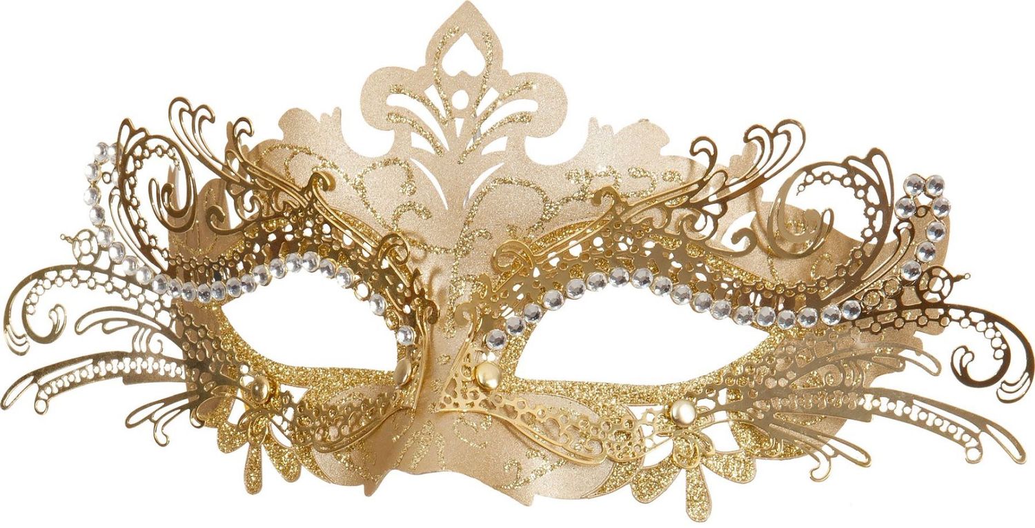 Venetiaans Masker Barones Goud