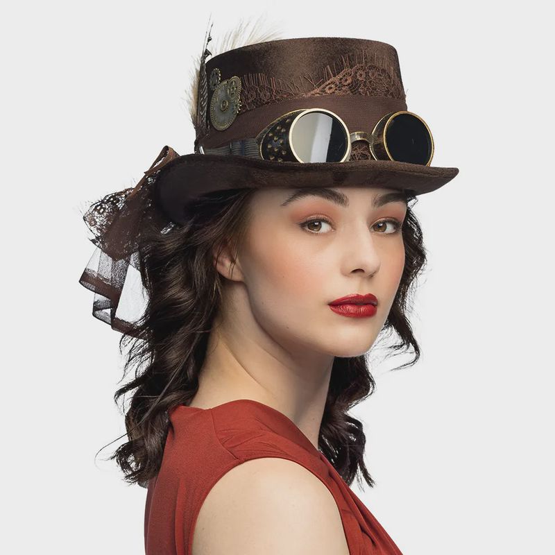 Steampunk Hoed Deluxe