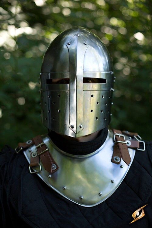 Sugar Loaf Helm - Gepolijst Staal, Maat: Medium