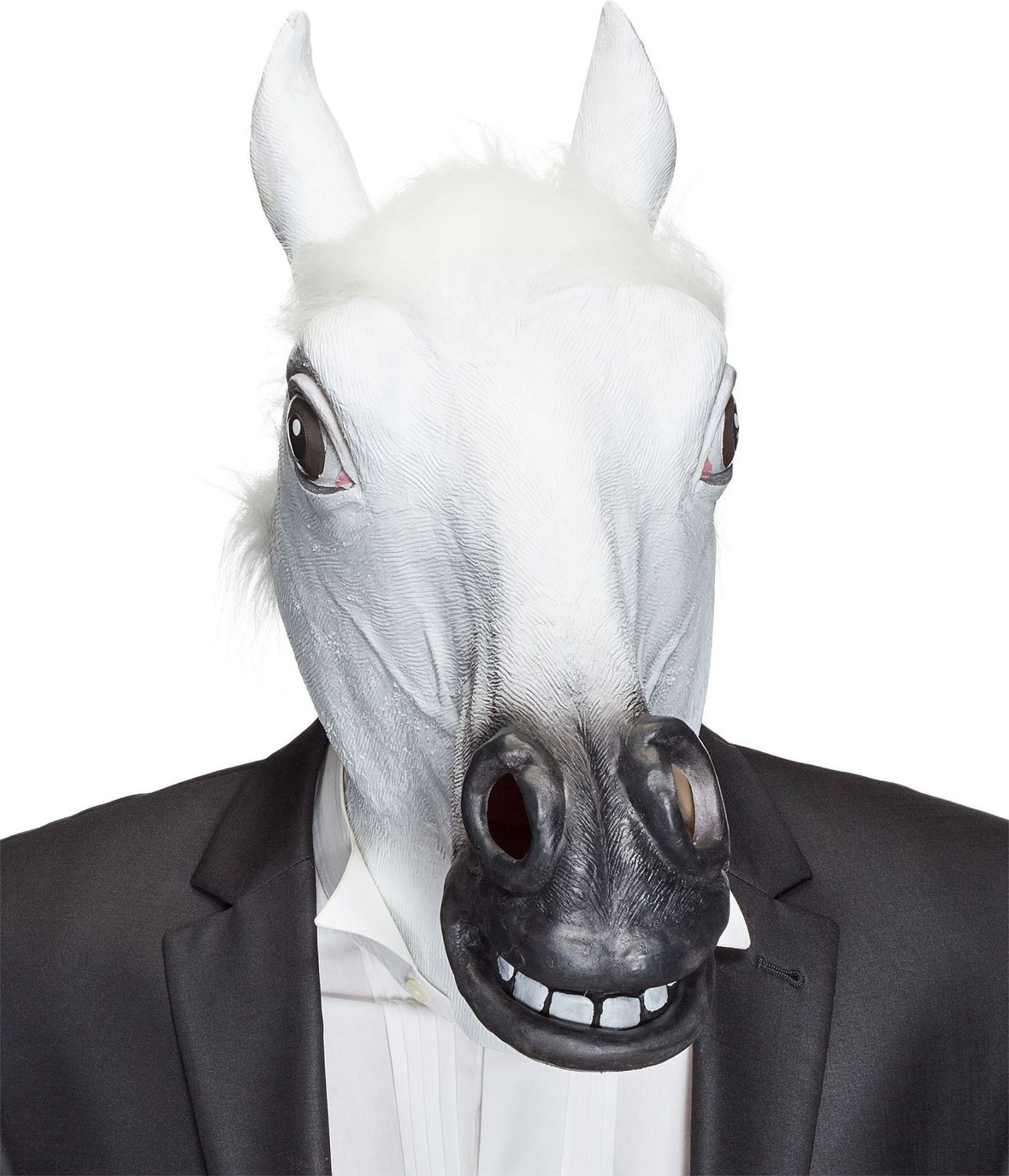 Paardenmasker Wit