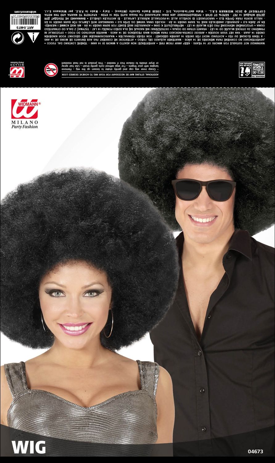 Afro pruik volwassenen