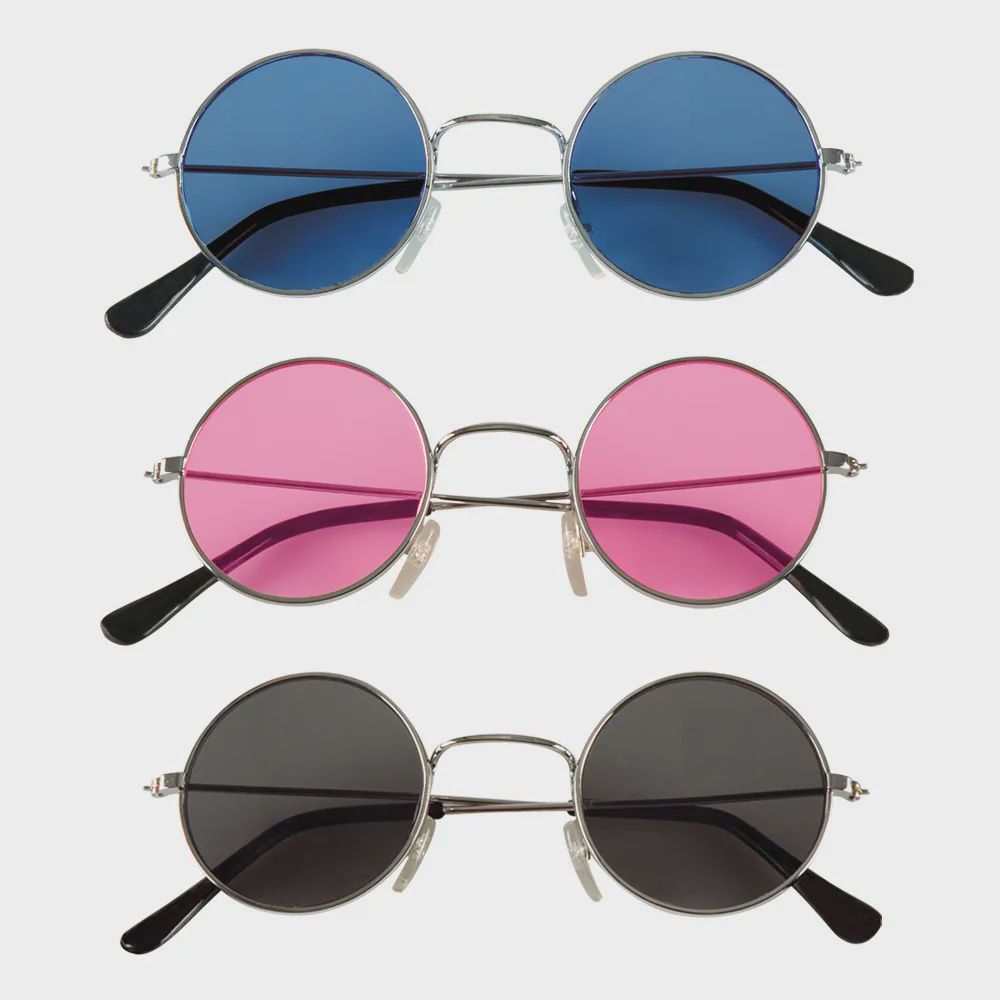 Set van 3 partybrillen John Lennon