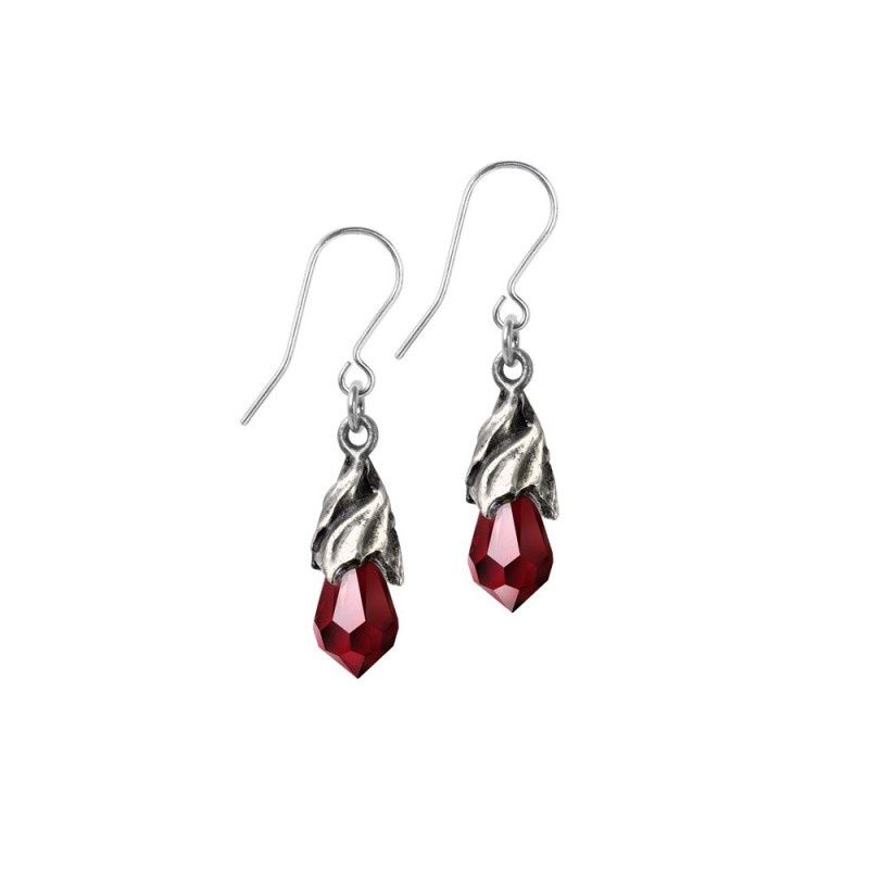 Empyrean Tear droppers Oorringen Rood