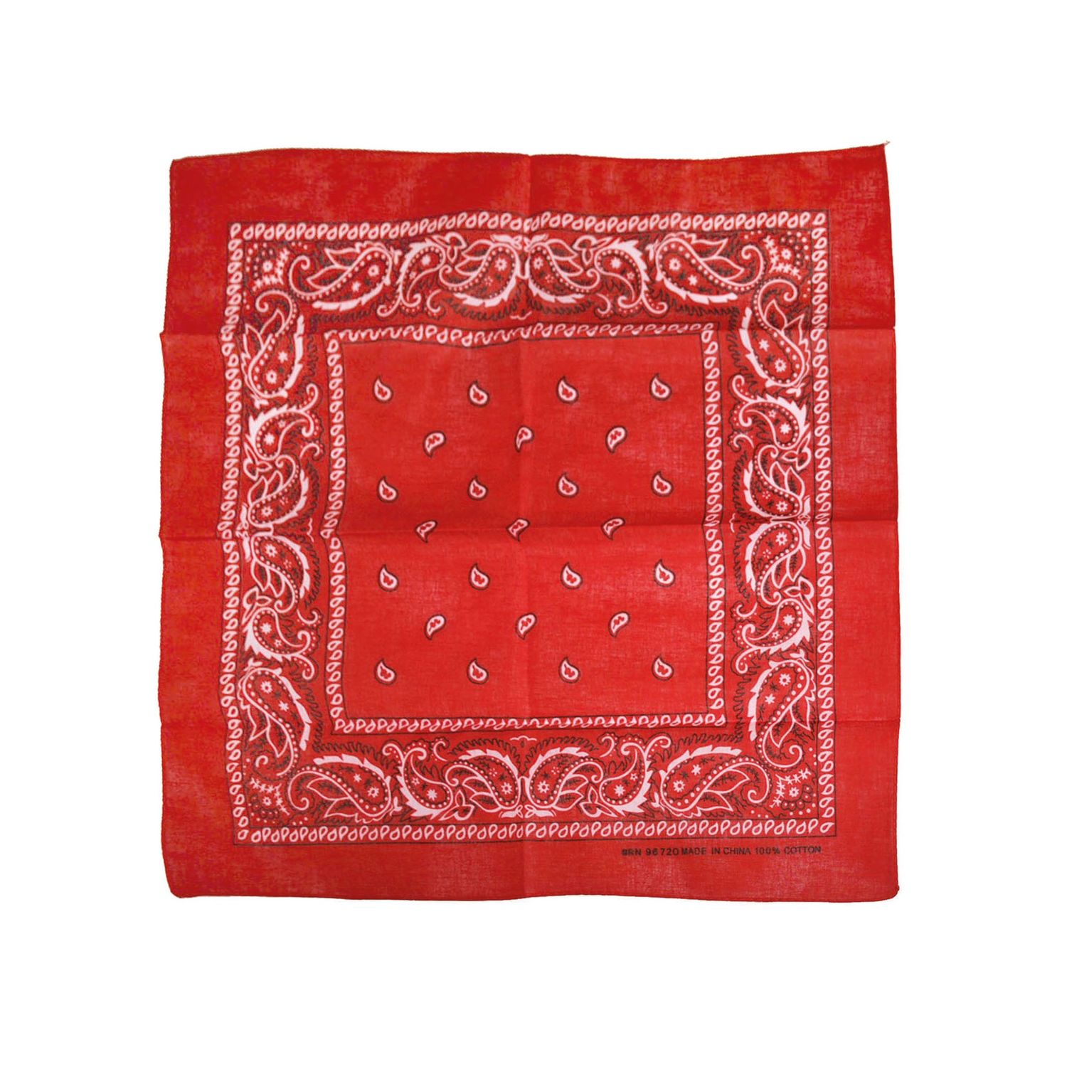 Paisley Bandana, Kleur: Rood