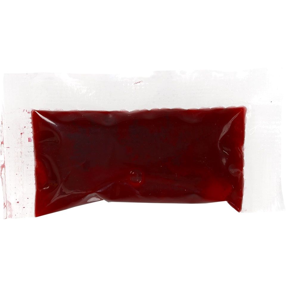 Bloedzakje, Size: 2 x 1 cm