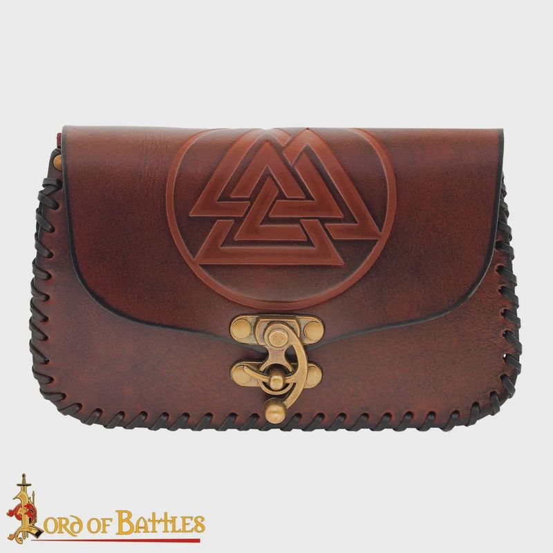 Viking Valknut Heuptas met Odin Symbool