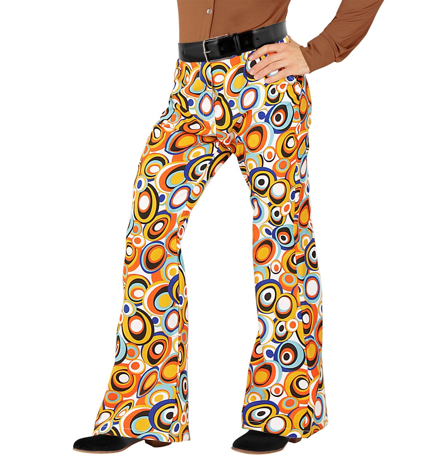 Disco Broek Oranje Circkels
