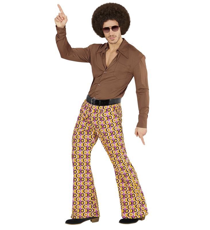 Groovy Disco Broek  Roze Slinger