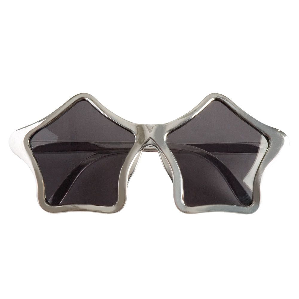 Partybril Ster, Kleur: Zilver