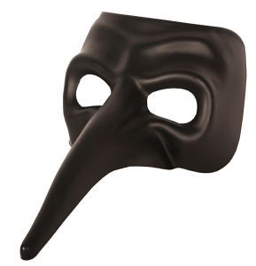 Venetiaans Masker Zanni Zwart