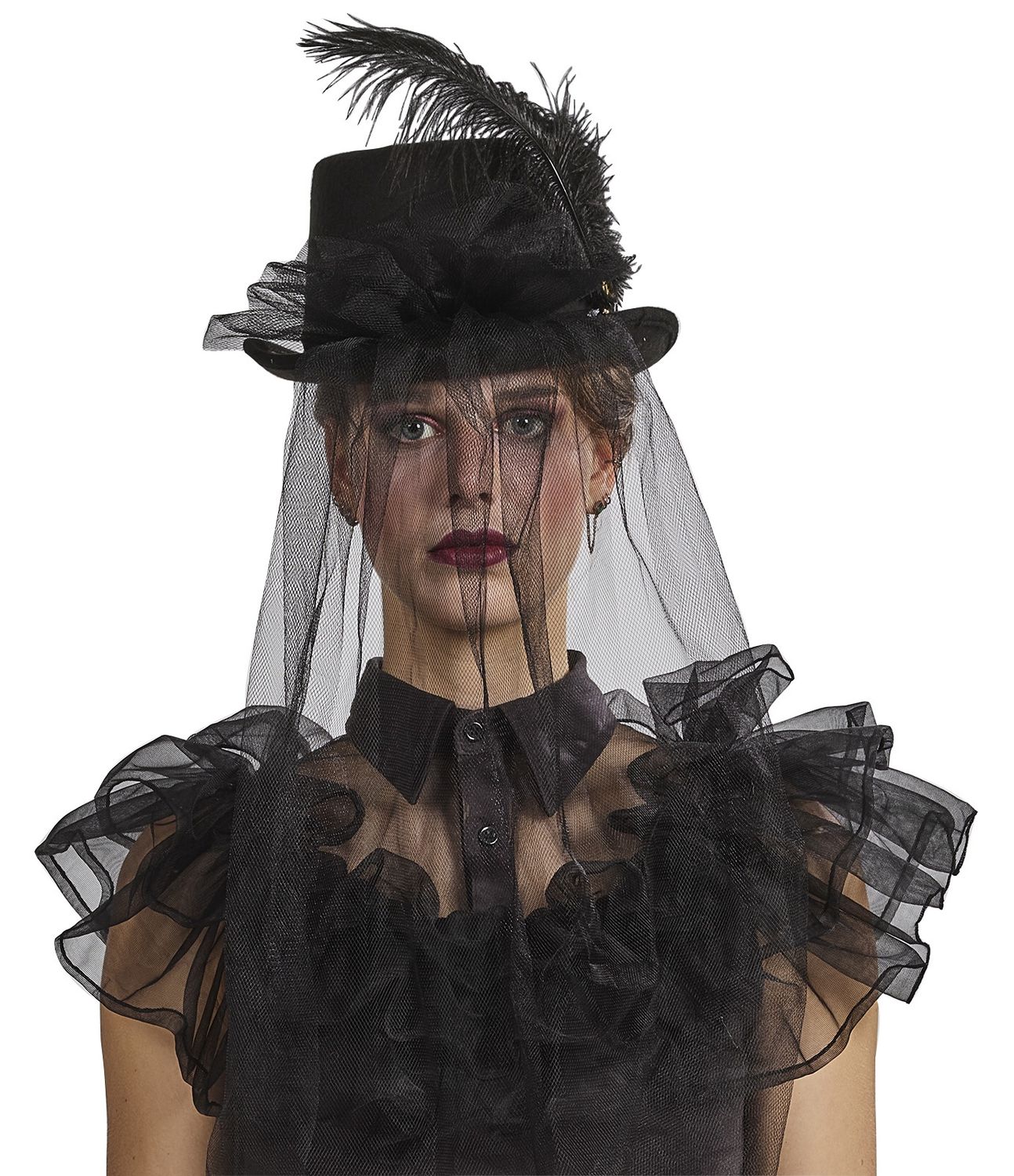 Steampunk Hoed met Voile