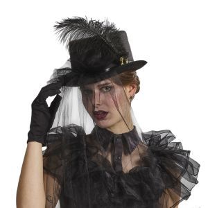 Steampunk Hoed met Voile