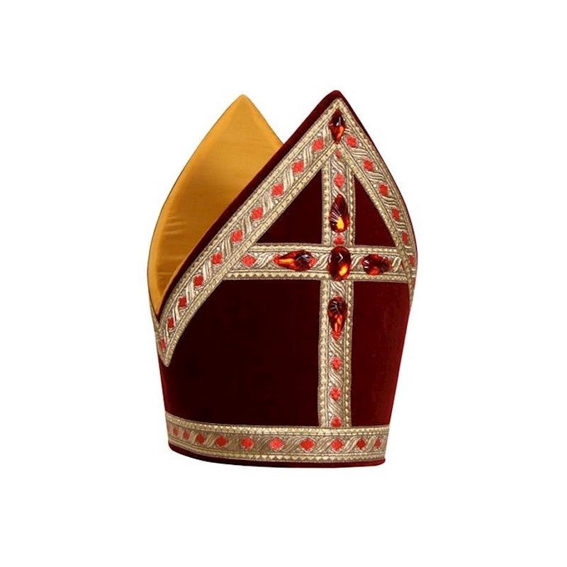 Sint Luxe Kokermijter, Kleur: Bordeaux