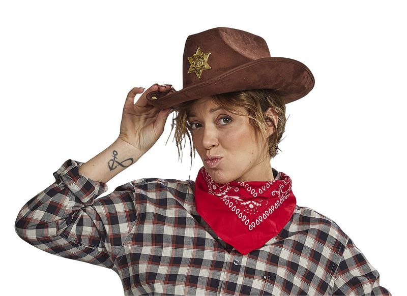 Cowboy Hoed Sheriff County Bruin
