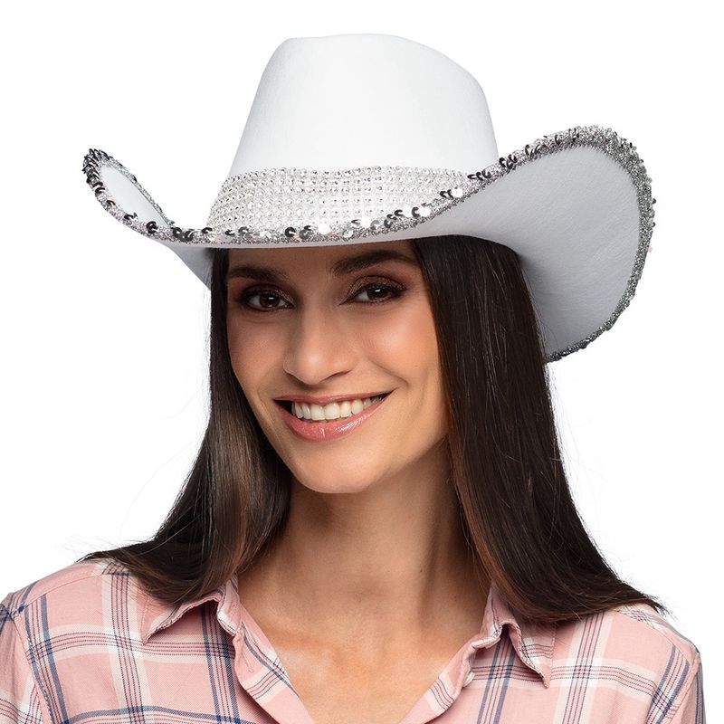Hoed Cowboy Spark Wit