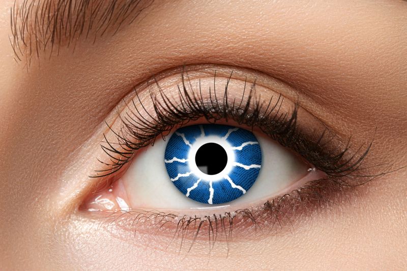 Fantasie Kleurlenzen Blue Thunder