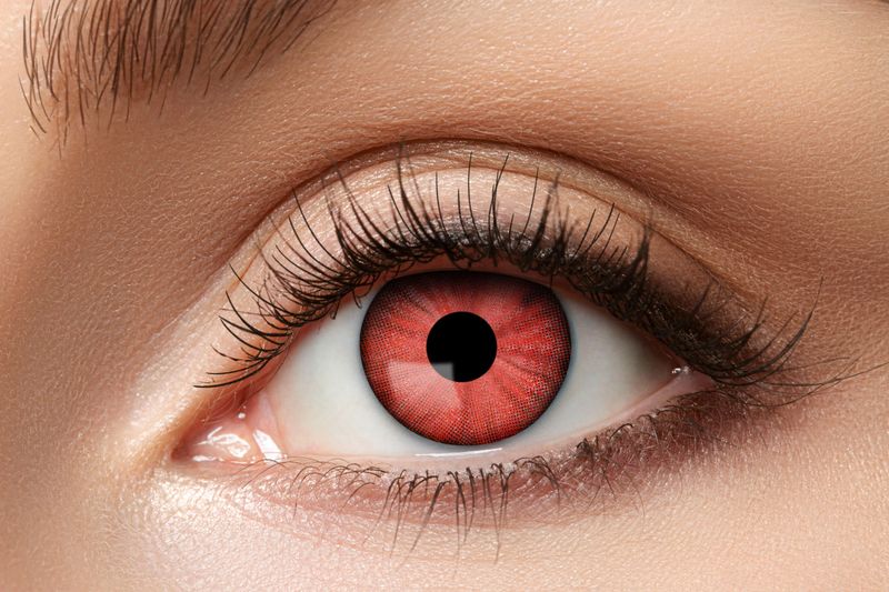Fantasie Kleurlenzen Rood Electro