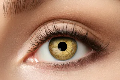 Fantasie Kleurlenzen Golden Sparkle