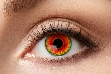 Fantasie Kleurlenzen Red Monster