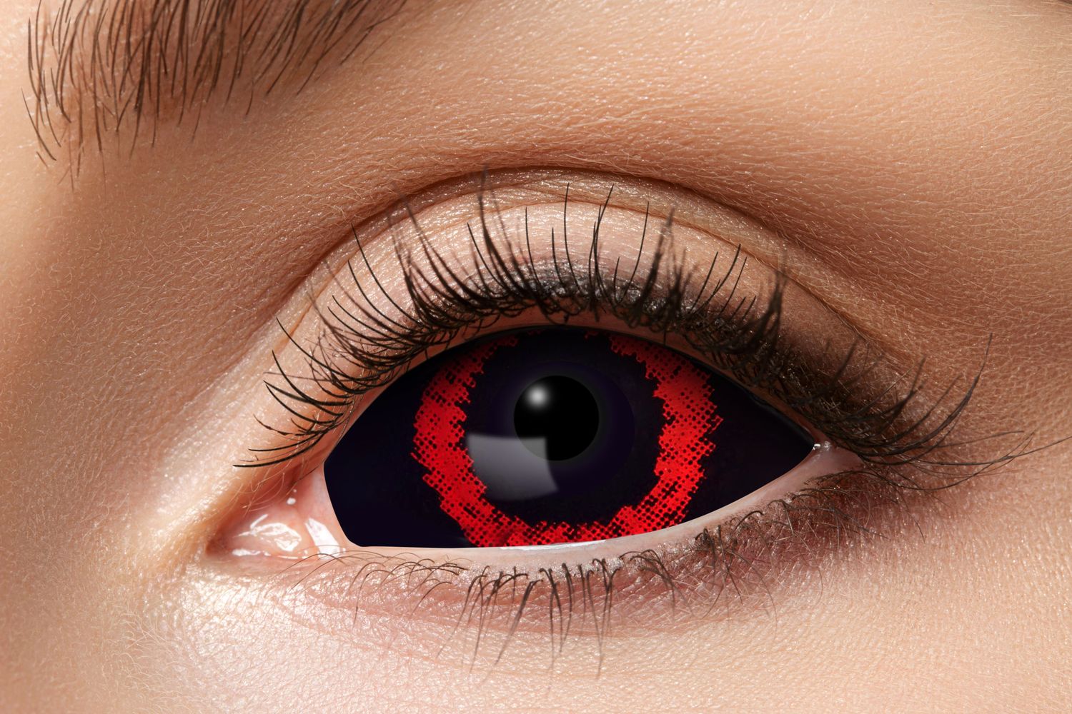 Fantasie Kleurlenzen Sclera Red Demon