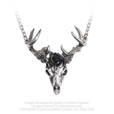 Halsketting White Hart, Zwarte Roos