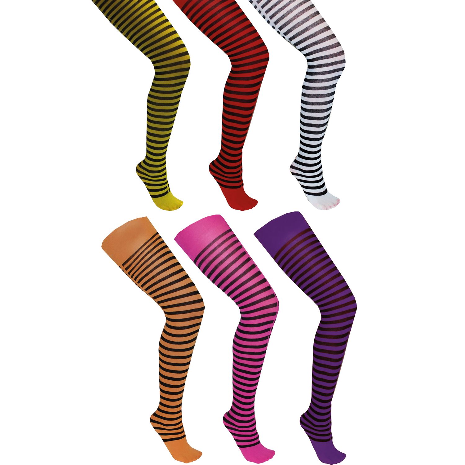 PANTY MET STREPEN - 6 KLEUREN