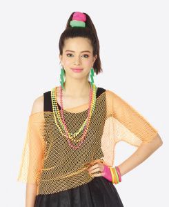 T-Shirt Visnet Neon, Kleur: Neon Oranje