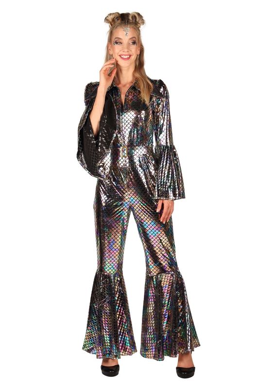 Zilveren Disco Catsuit