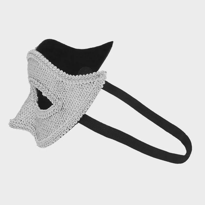 Masker Venice Sequins zilver
