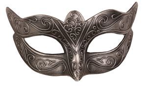 Venetiaans Masker Giulia Zilver