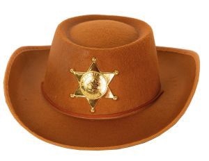 Hoed Vilt Sheriff Bruin Kind