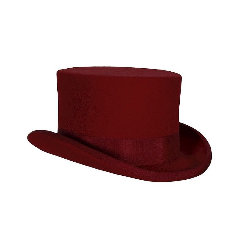 Hoge Hoed Amazone, Kleur: Bordeaux, Maat: 57