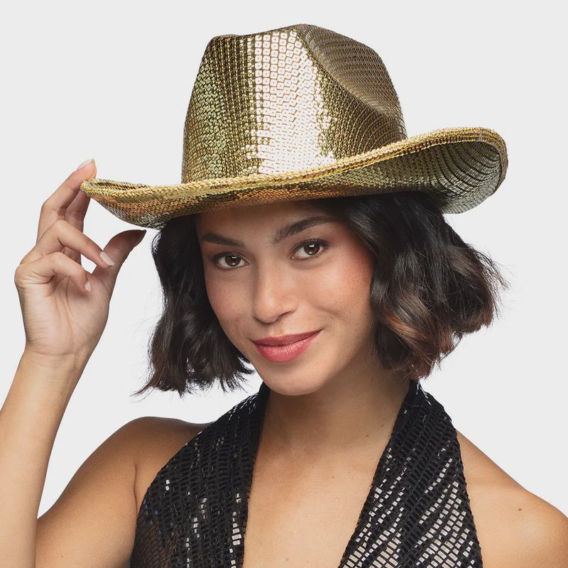 Hoed Cowboy Groovy Goud