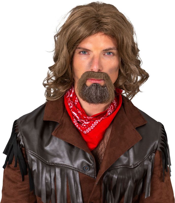 Mannen Pruik met Ringbaard Jayden