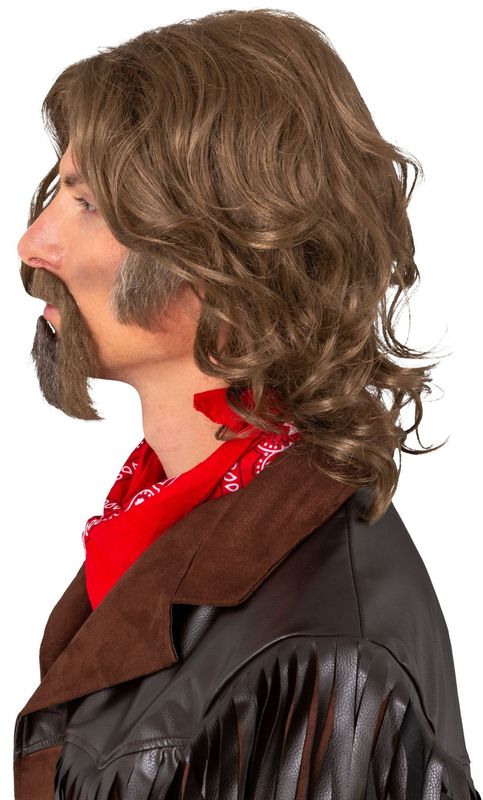 Mannen Pruik met Ringbaard Jayden