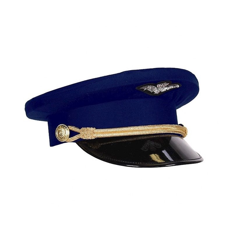 Kapiteinspet Piloot Deluxe Blauw