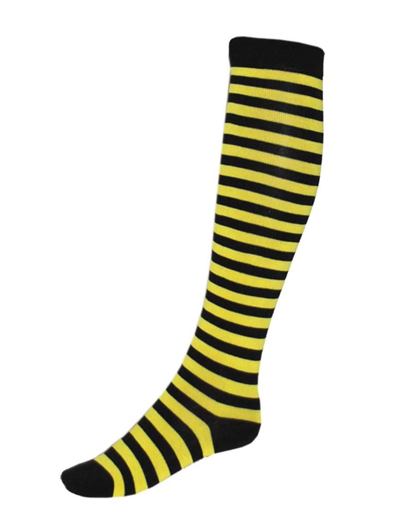 Kousen Zwart Geel Gestreept